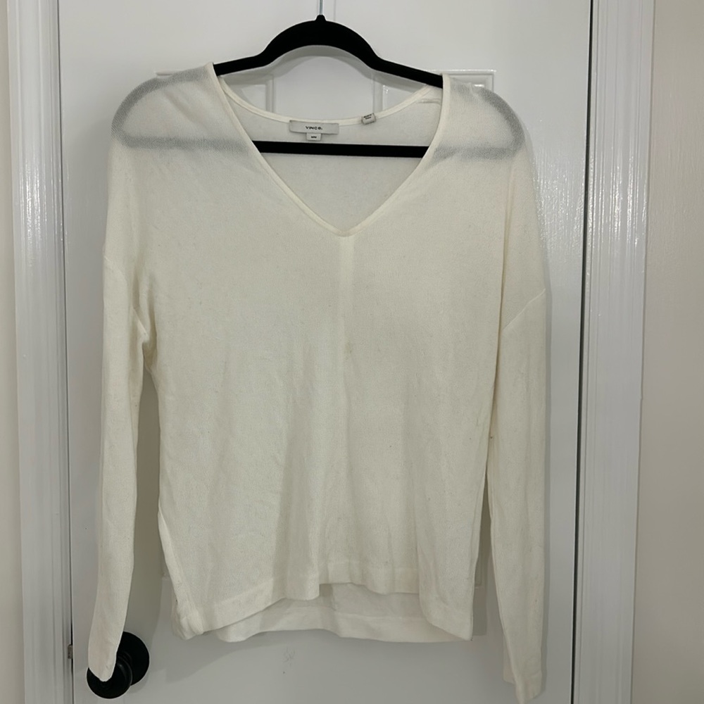 Vince light cream sweater